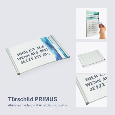 Tuerschild  Primus DIN A5 quer